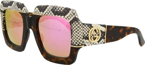 mirrored gucci snake